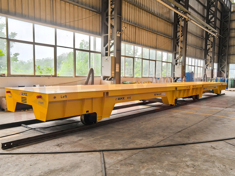 Explosion-proof Rail transfer trolley for Sandblasting Room(サンドブレストルーム)